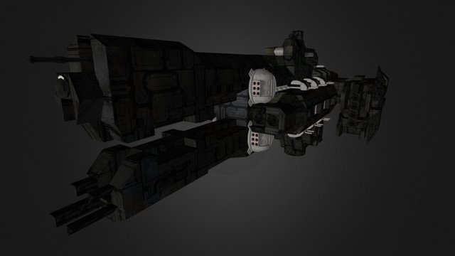 Paris-class Heavy Frigate (Small Grid) 3D Model