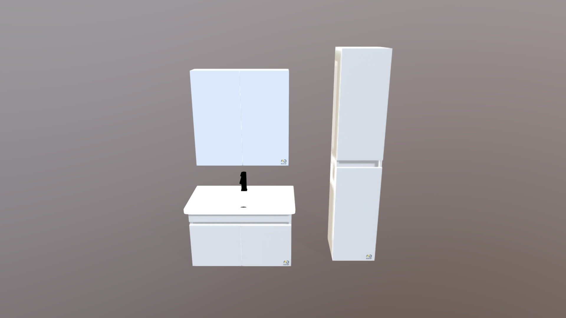 Monatera Aqva Banyo Dolabı Takım