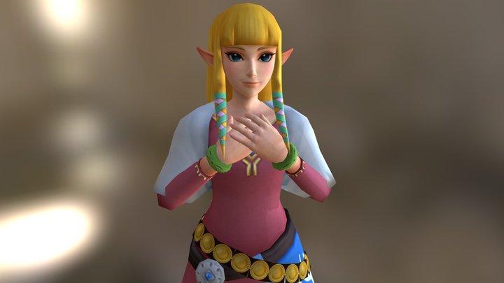 Princess Zelda - Skyward Sword 3D Model