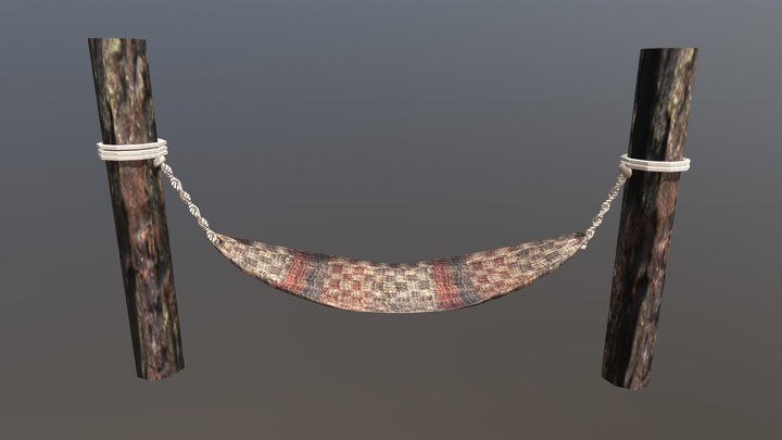 Weft and Warp Hammock 3D Model