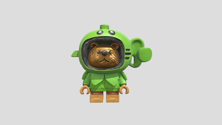 Lime Bear Astronaut