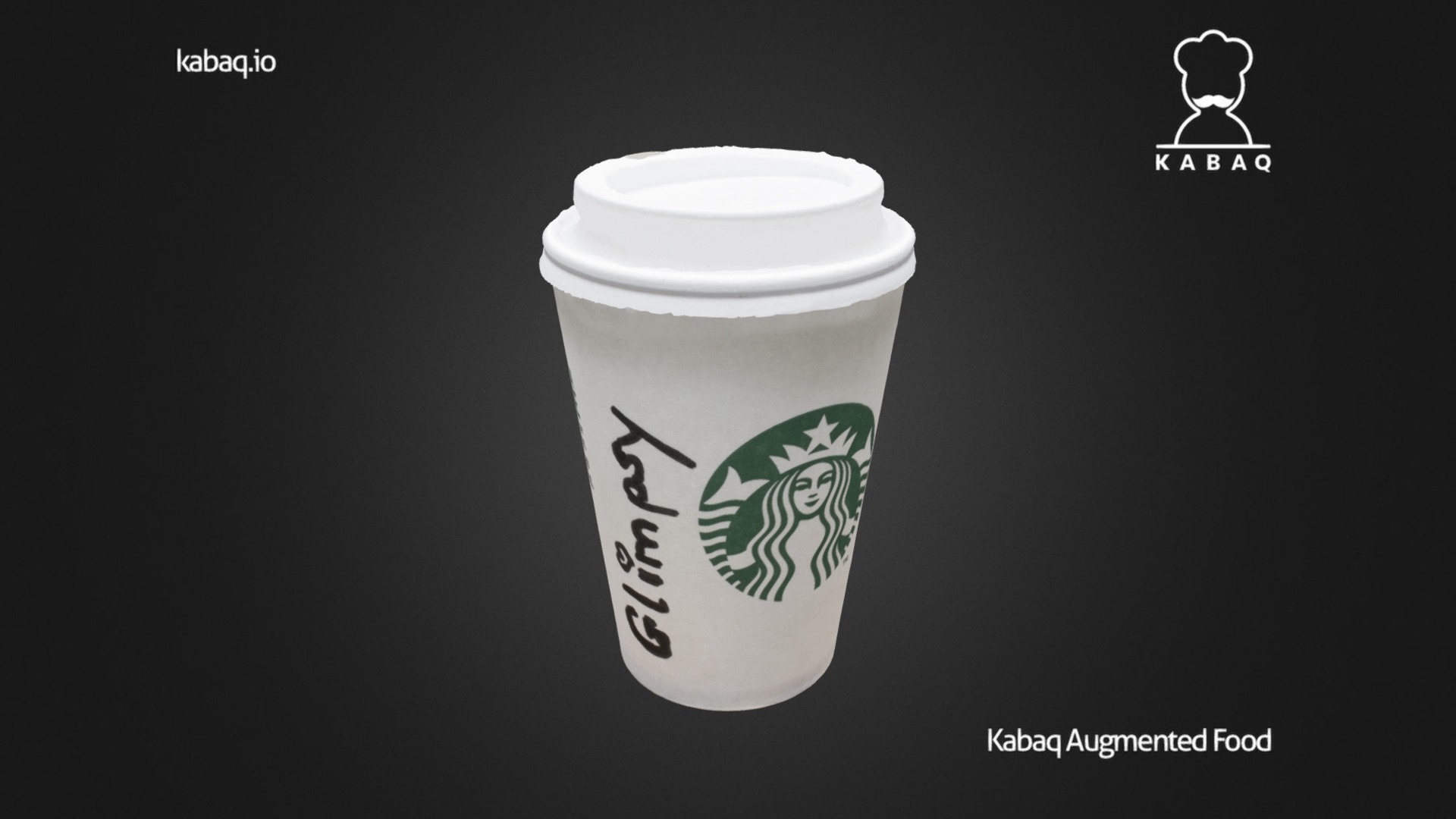 3D model Starbucks Coffee Cup - This is a 3D model of the Starbucks Coffee Cup. The 3D model is about a white cup with a green logo.