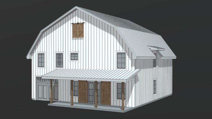 Barndominium House 013 3D Model