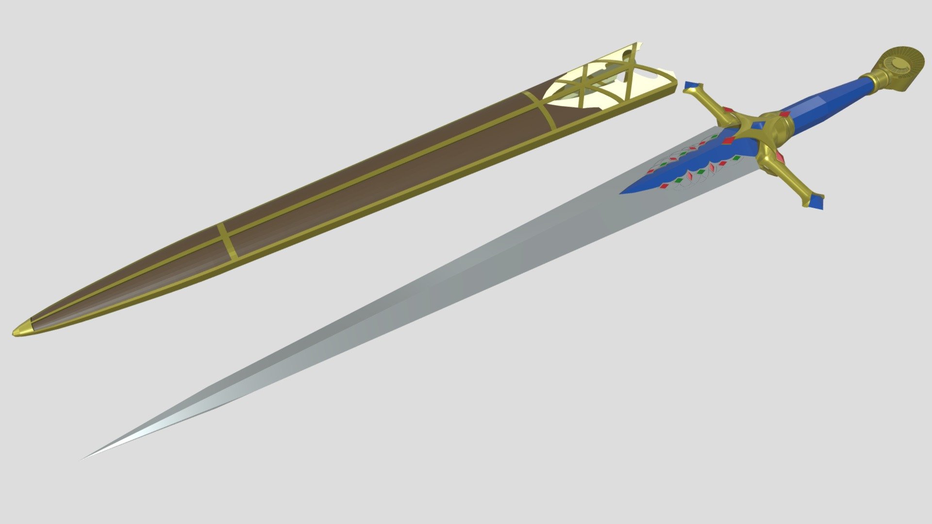 Carian Knight Sword version 3 - Download Free 3D model by Noxian (@noxian)  [1046d42]