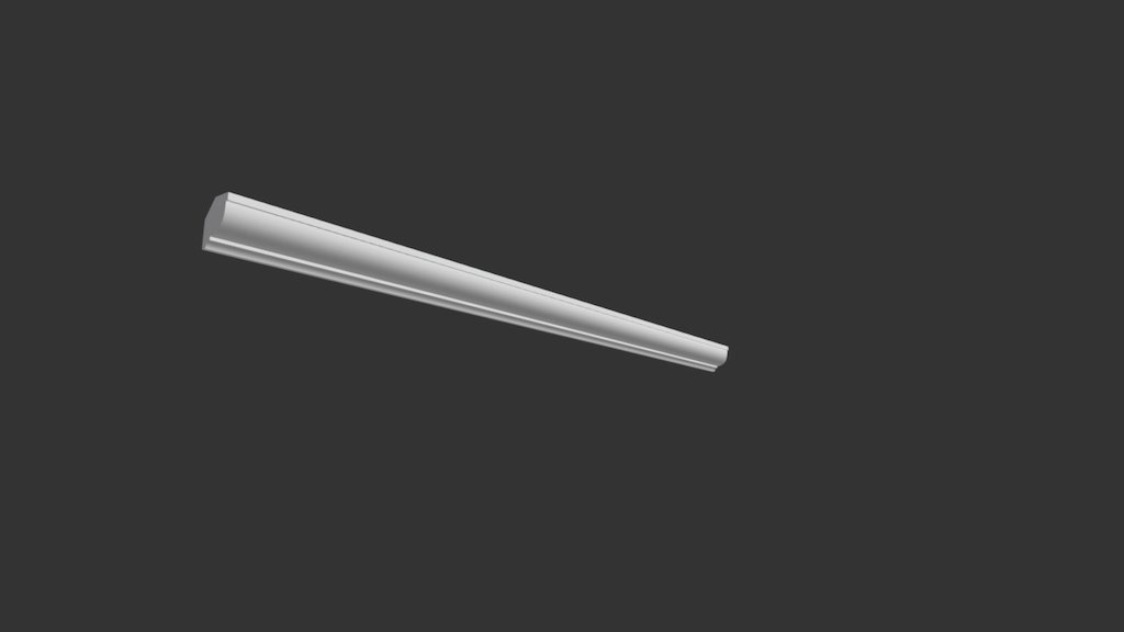 Гладкий карниз КТ-117 45Hx35mm - Download Free 3D model by Dikart ...