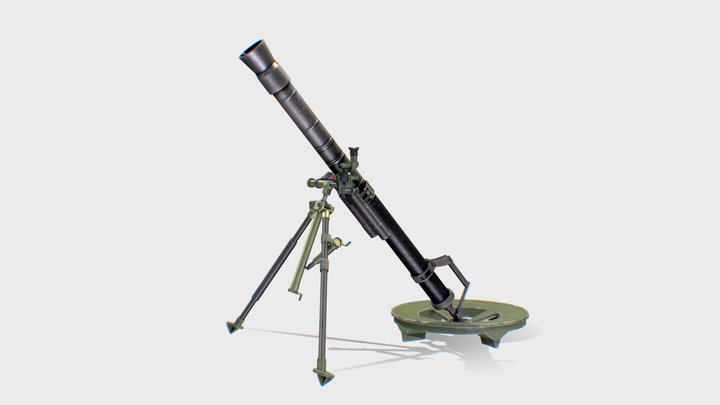 Mortar_SHS-60mm 3D Model