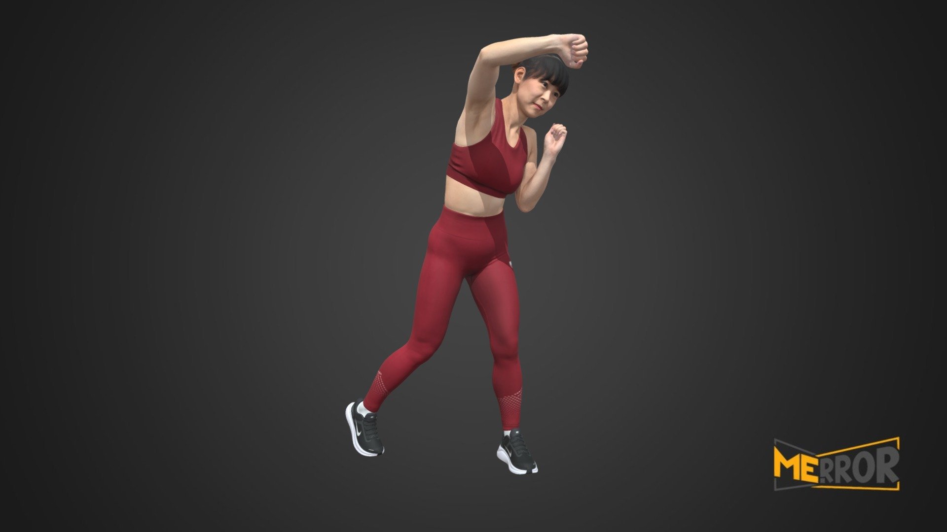 [GameReady] Asian Woman Scan_Posed 73 Buy Royalty Free 3D model by