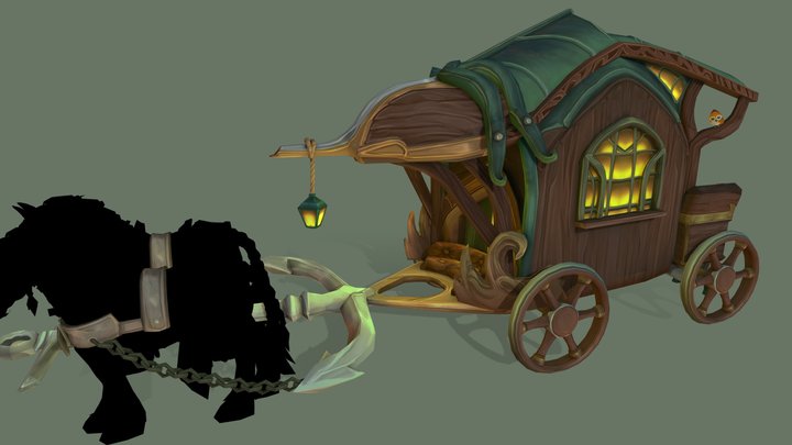 CGMA: Art test | Proudmoore carriage 3D Model