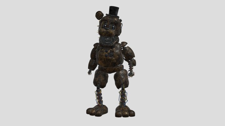 Ignited Freddy 3D Model