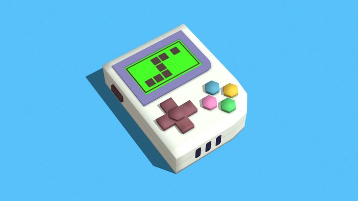 Gameboy 3D Model