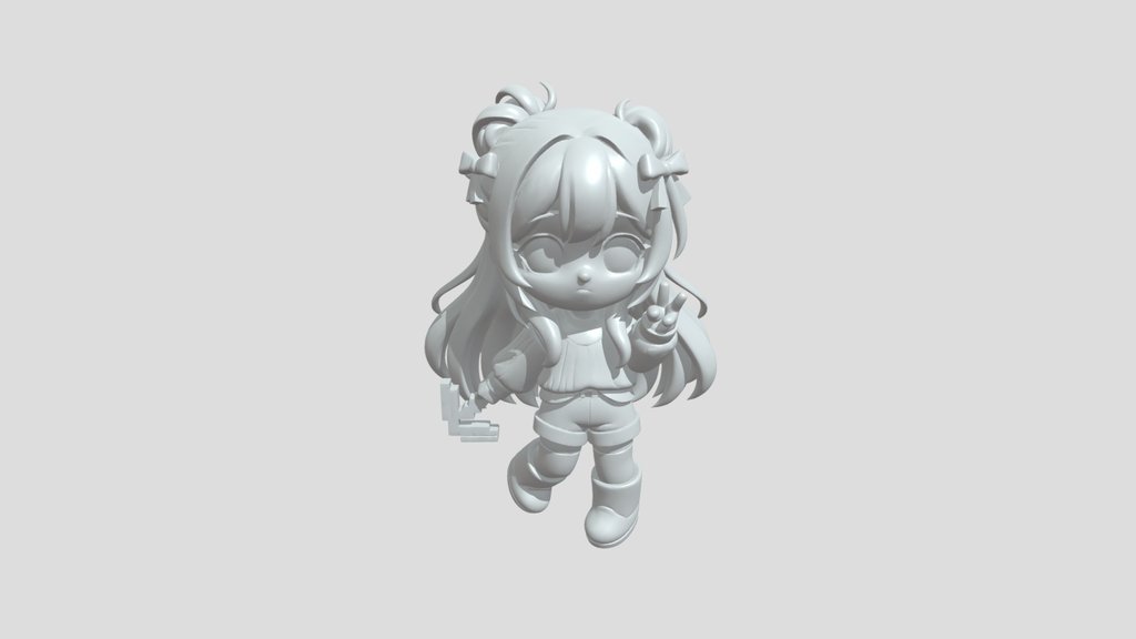Chibi style anime girl