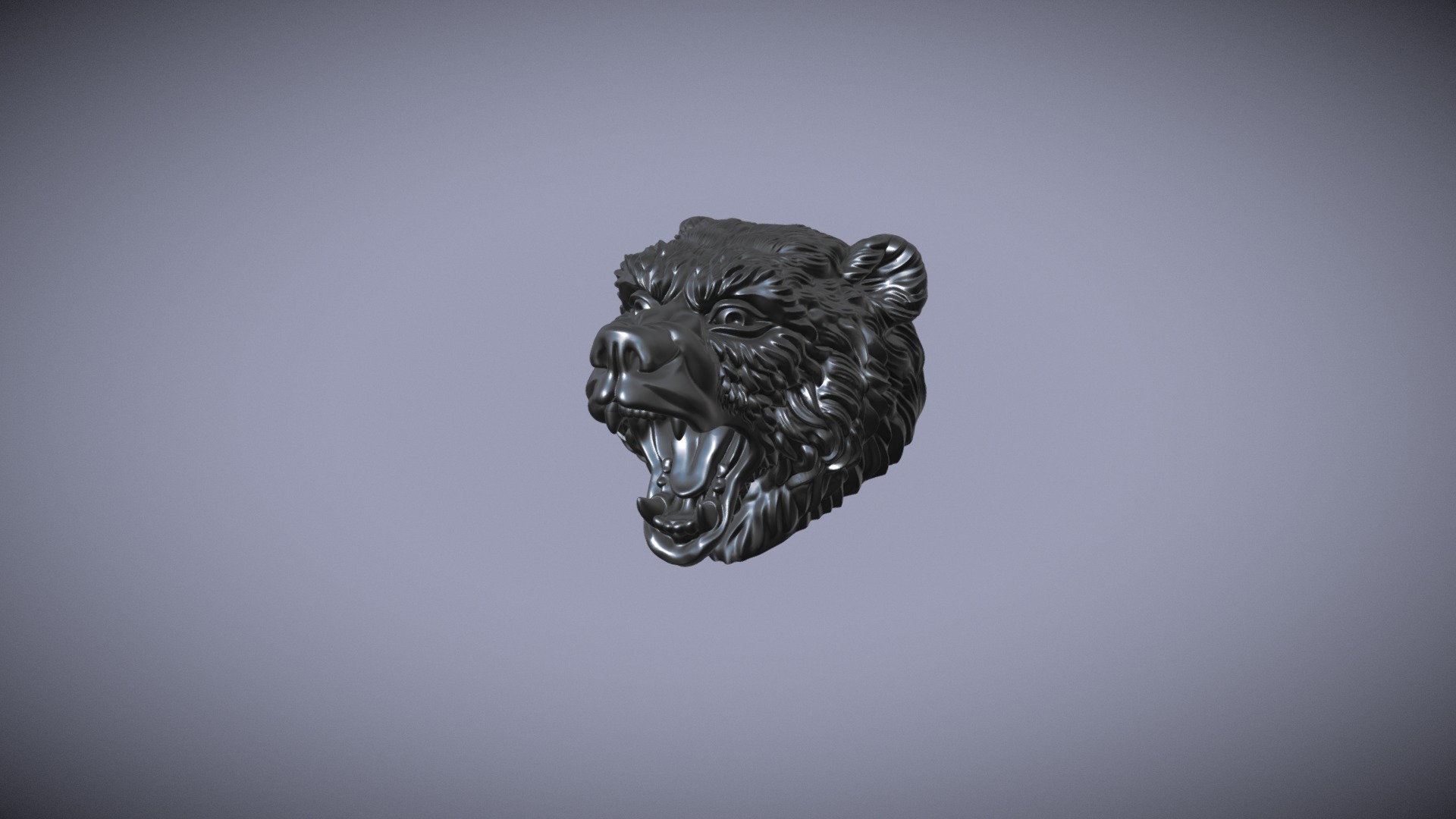 3D model Ursa Head - This is a 3D model of the Ursa Head. The 3D model is about a statue of a lion.