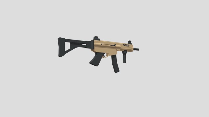 Pindad PM3 Low Poly 3D Model