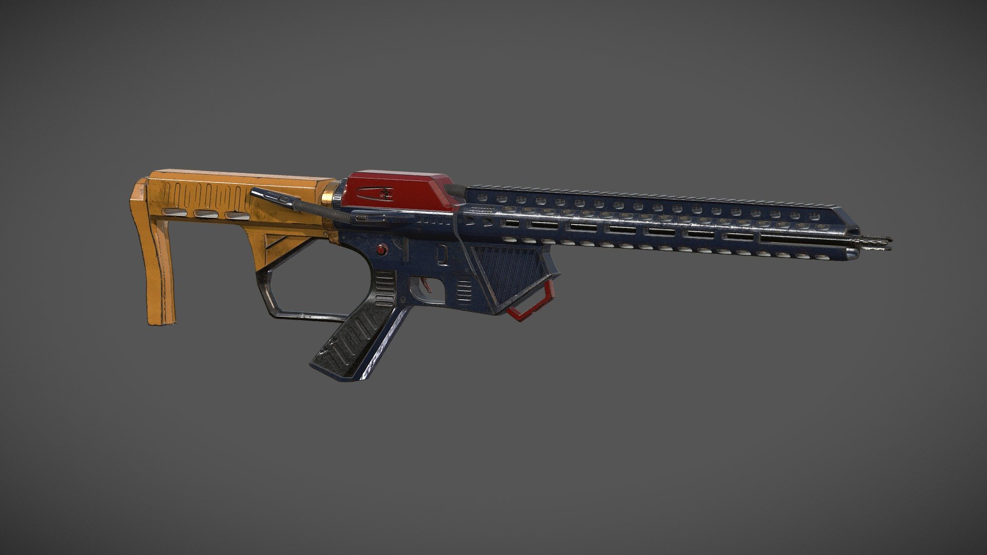 Futuristic Rifle | DAE - GAP Assignment - 3D model by Roan.Rossey ...