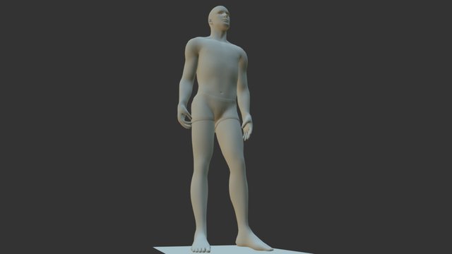 Standing Relaxed 3D Model