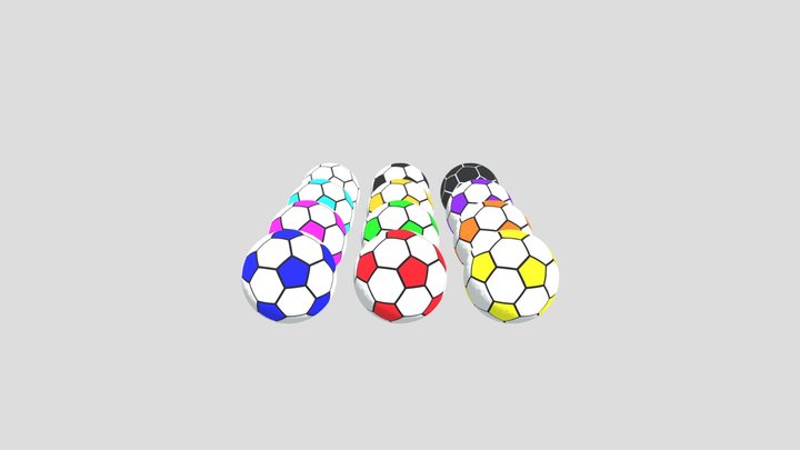 Balones de Futbol de Colores 1.