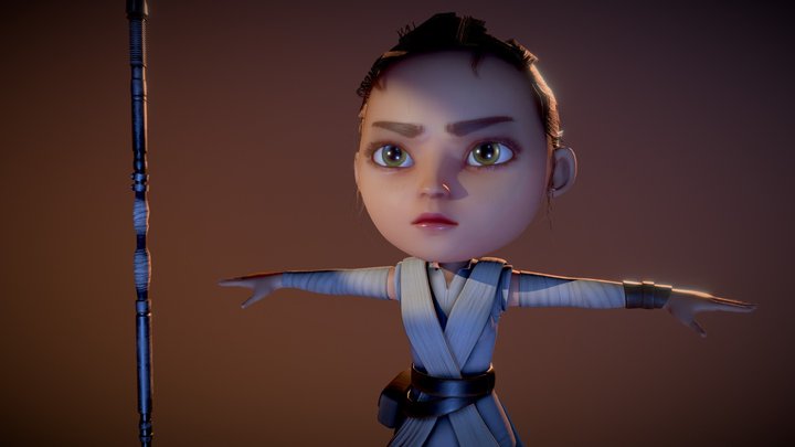 Bubblehead Rey 3D Model