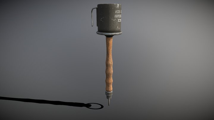 Stick Granade 3D Model