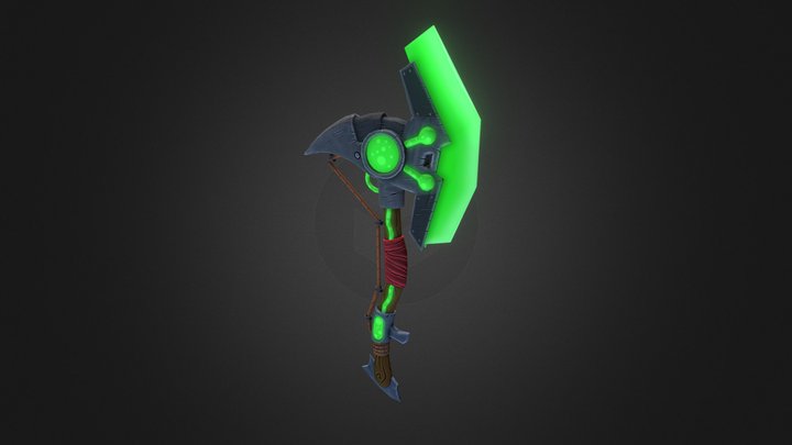 Toxic Axe 3D Model