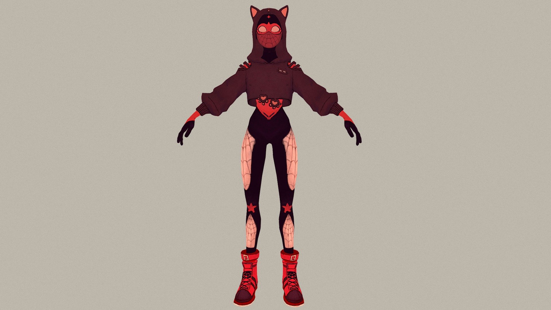 Spidercat A-posed