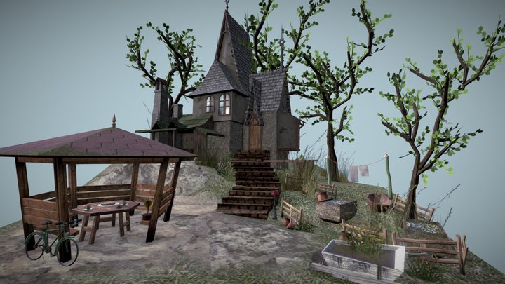 DAE Diorama - Grandma's house 3D Model