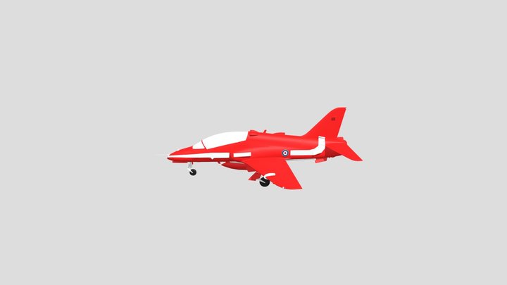 red arrows hawk t1 3D Model