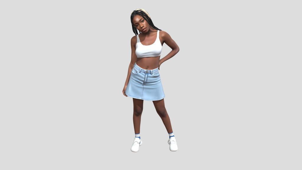 Casual Denim Mini Look