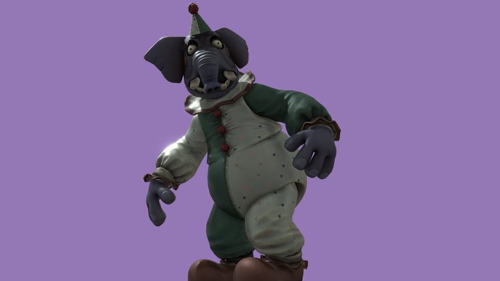 Fnaf SOTM Elephant Mascot – Modèle 3D gratuit STL