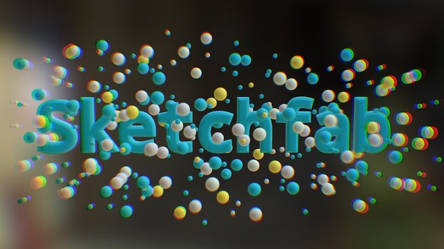 Sketchfab with bubbles I 3D Model