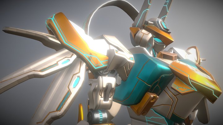 Anubis Titan Robot 3D Model