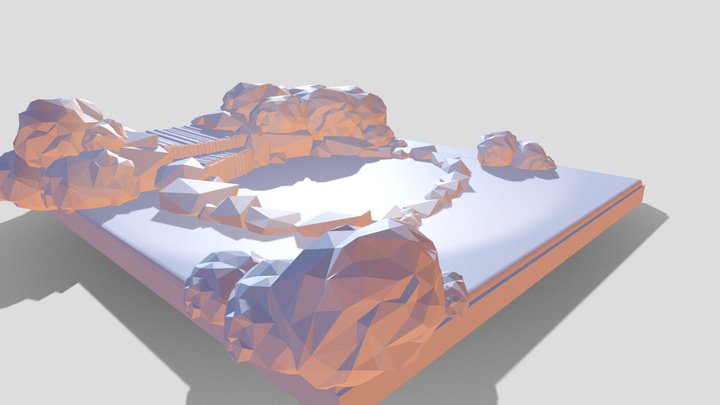 Environment Block Out- Koi Pond 3D Model