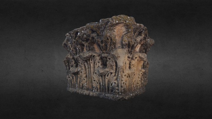 Capitel de pilastra de la Basílica (Ercávica) 3D Model