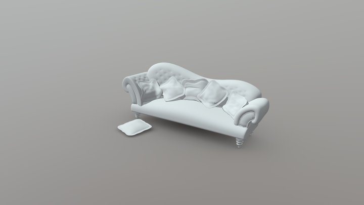 Sofa OBJ 3D Model