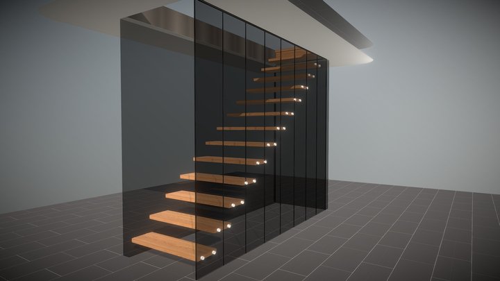 Glass wall 3D Model