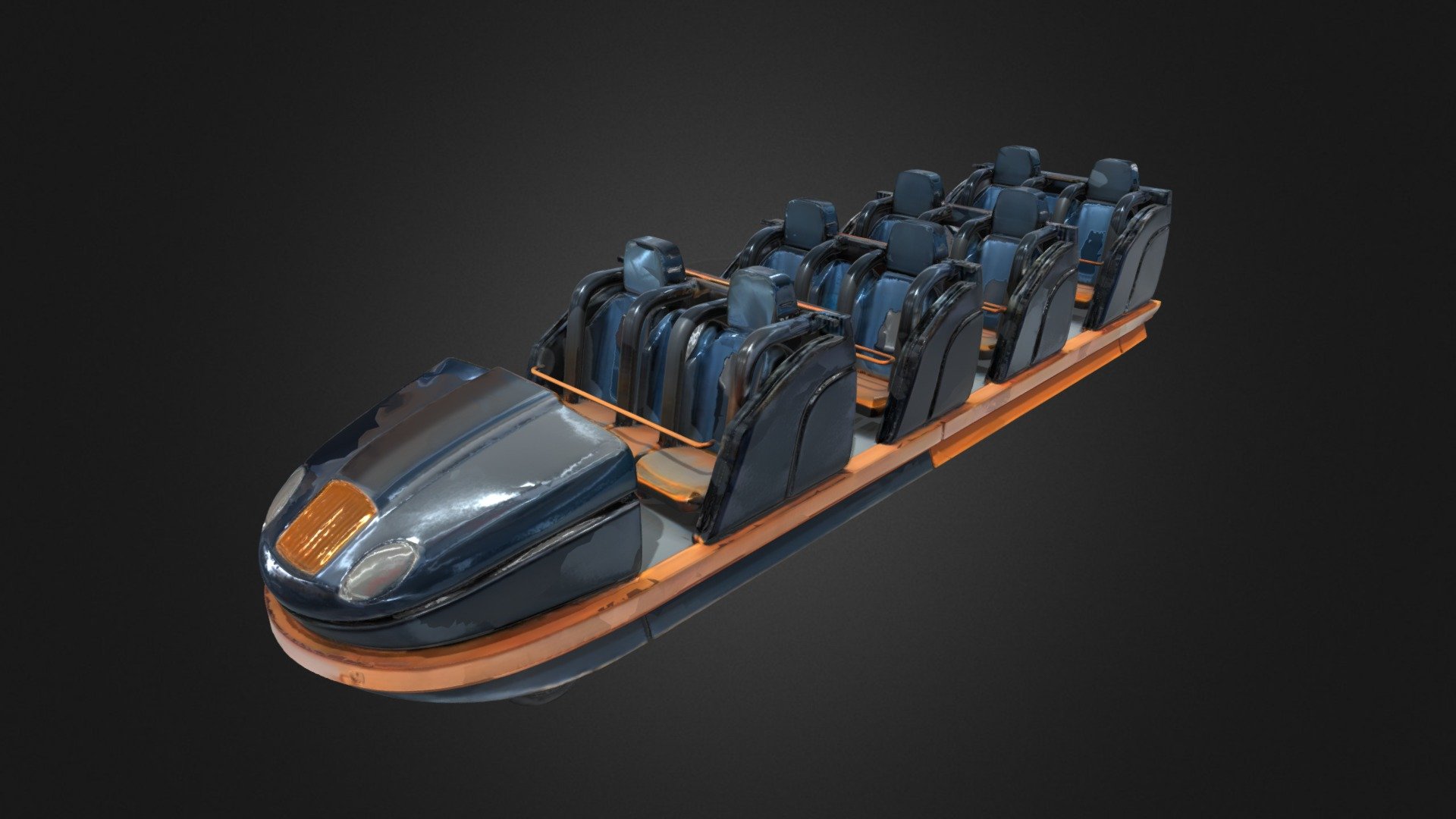 Rollercoaster Cart - 3D model by Korvana Studio (@korvanastudio ...