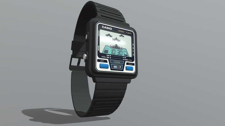 Casio Game Watch Cg7 3D Model
