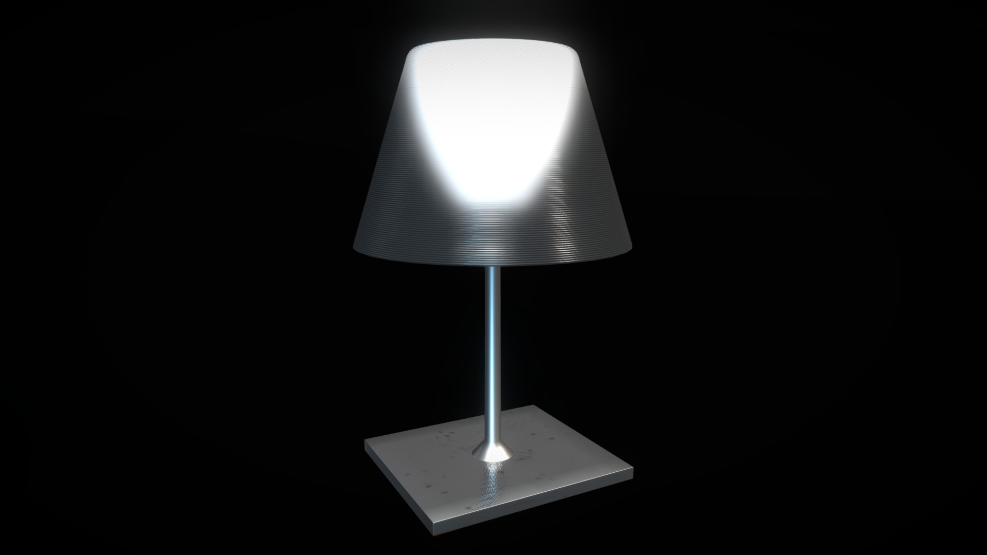 3D model Table lamp K Tribe T2 - This is a 3D model of the Table lamp K Tribe T2. The 3D model is about a lamp on a stand.