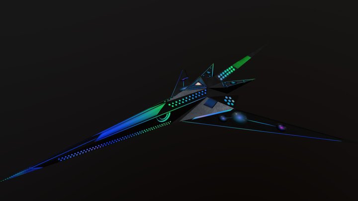 Kitsune Starskipper - Teal 3D Model