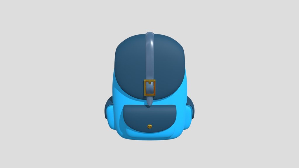 Free Stylized 3D Backpack Model for Games