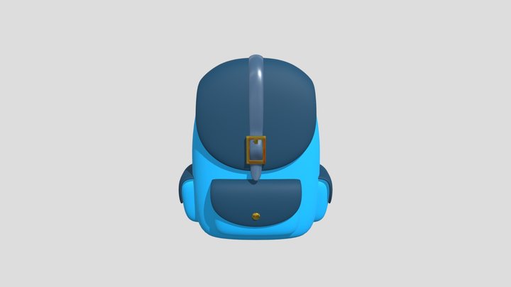 Free Stylized 3D Backpack Model for Games 3D Model