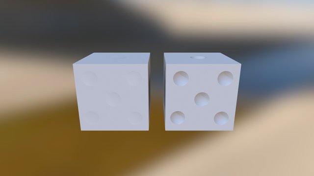 Dice Normals 3D Model
