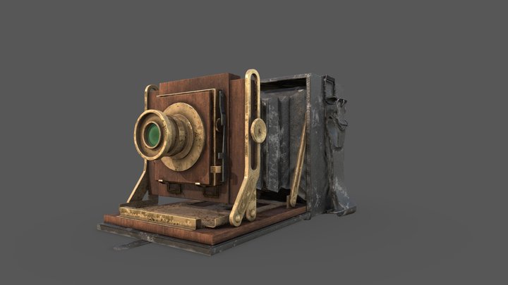 Vintage retro camera 3D Model
