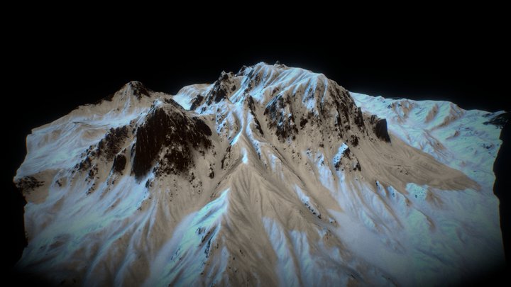 Snowy Mountain 3D Model