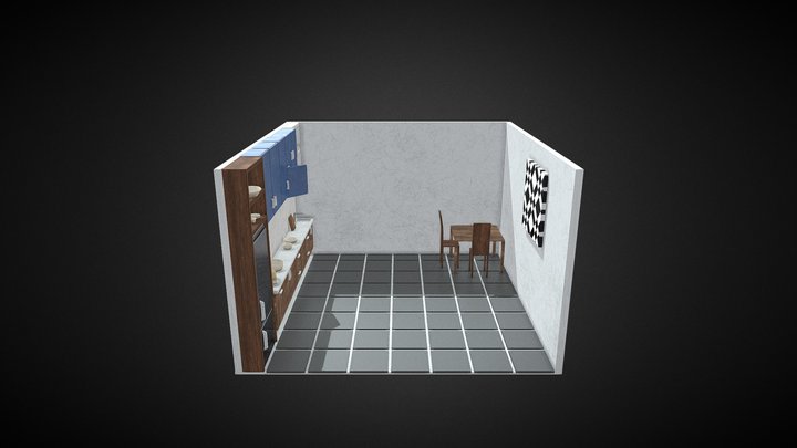 Fitted Kitchen 3D Model