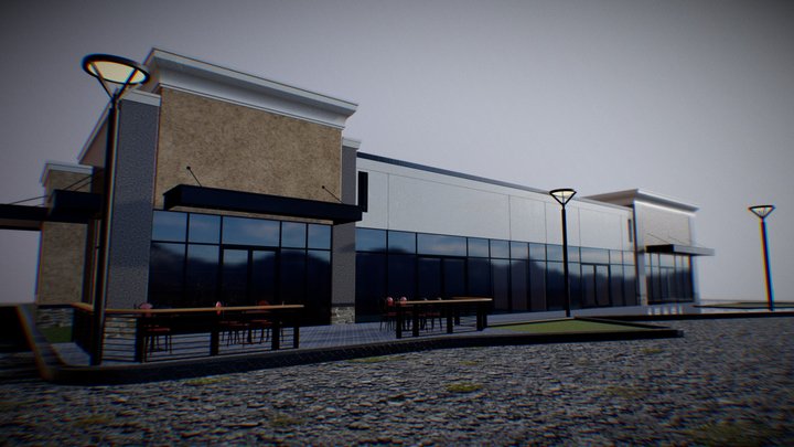 [FREE] Suburbia Store: Scene Asset 3D Model