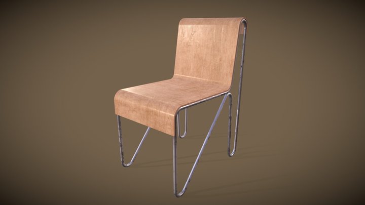 Tubular Steel Chair (Gerrit Rietveld, 1927) 3D Model