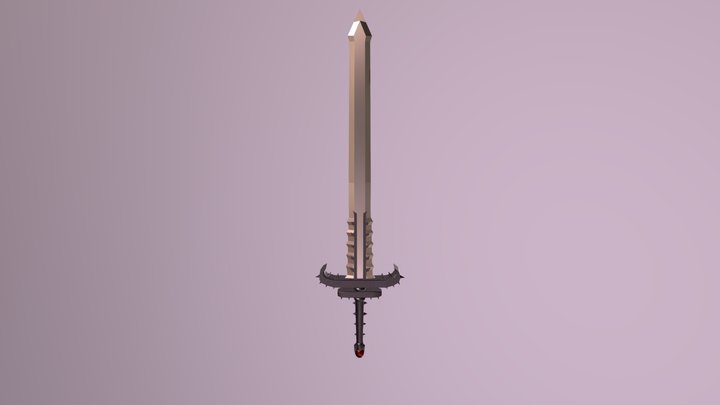 Skull Knight's Sword 3D Model