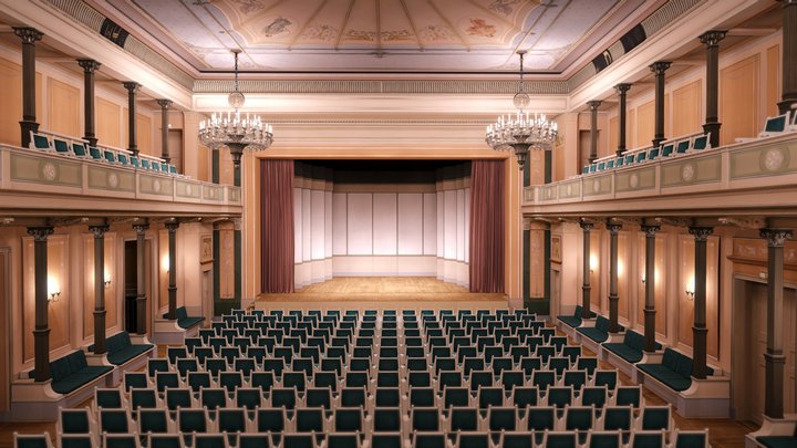 Kleiner- Saal VR - duplicated version 3D Model