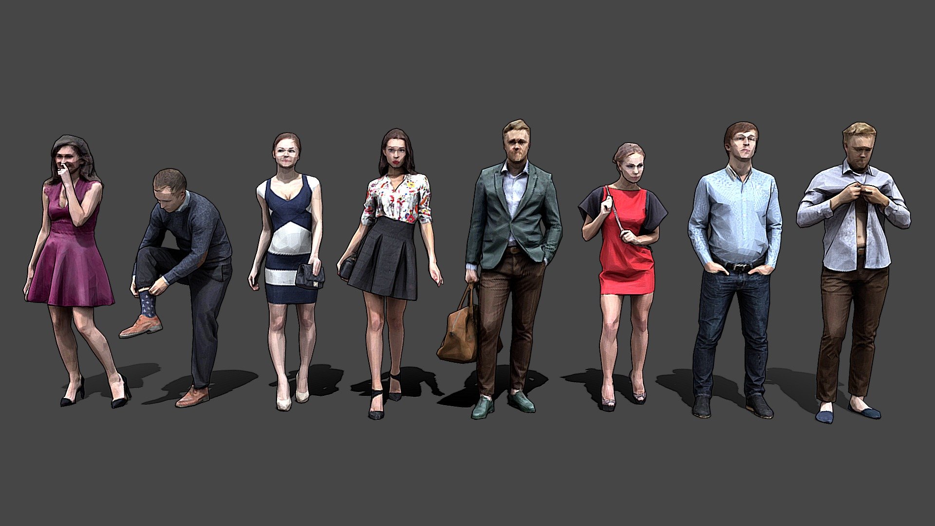 Stylized Lowpoly People Casual Pack Vol.5 - 3D model by kanistra ...