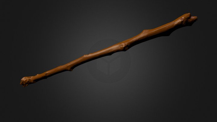 Gnarly Stick - some call it a wand 3D Model